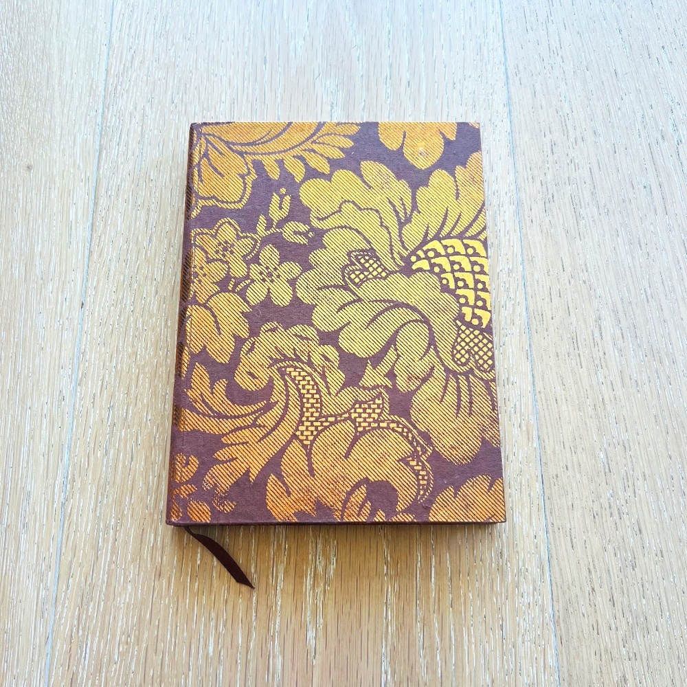 Papyrus Brown and Gold Floral Lined Notebook Journal - New In Box